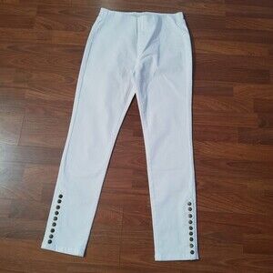Soft Surroundings Pull-on Ankle Crop Leggings Pants White New